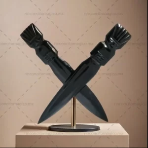 Accesorio Daga de Obsidiana, Cuchillo de Obsidiana para la protección, sanación, limpieza y purificación