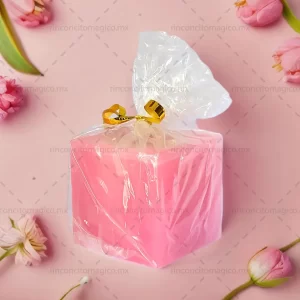 Luminaria, Veladora, Vela del Arcángel Chamuel color rosa para el amor, protección, sanación, limpieza y purificación