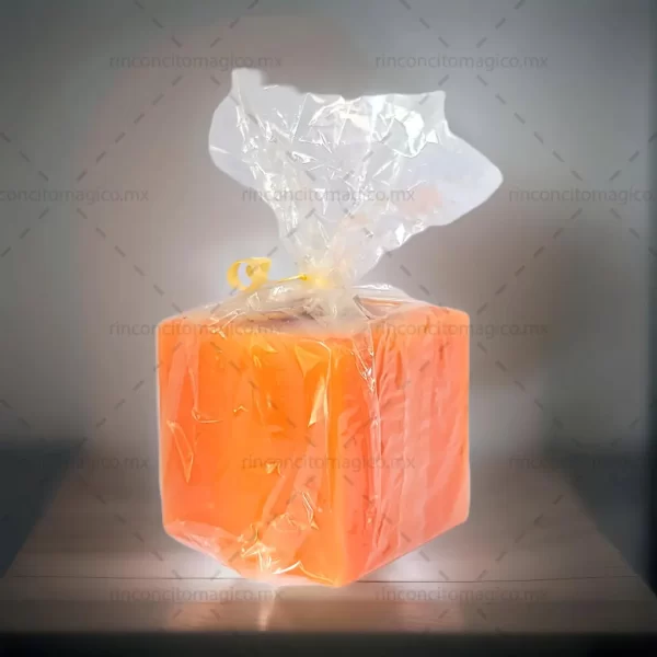 Luminaria, Veladora, Vela del Arcángel Metatrón color Naranja para la protección, sanación, limpieza y purificación