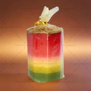 Luminaria, Veladora, Vela de 3 colores para la abundancia, dinero, amor, protección, sanación, limpieza y purificación